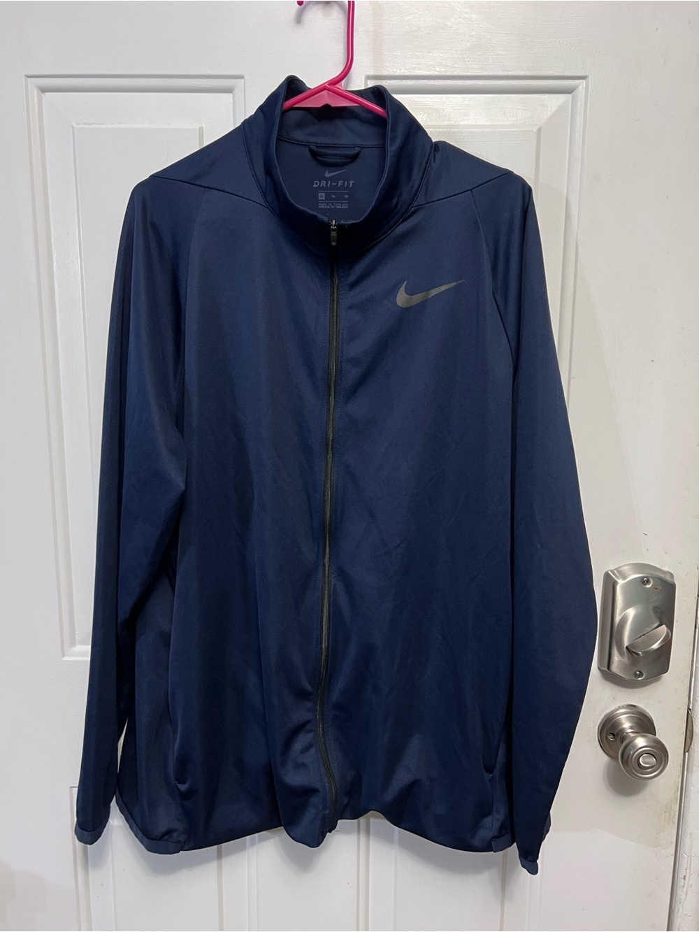 Nike Dri-FIT Full Zip Training Jacket Men’s XL Navy Blue 928026-452